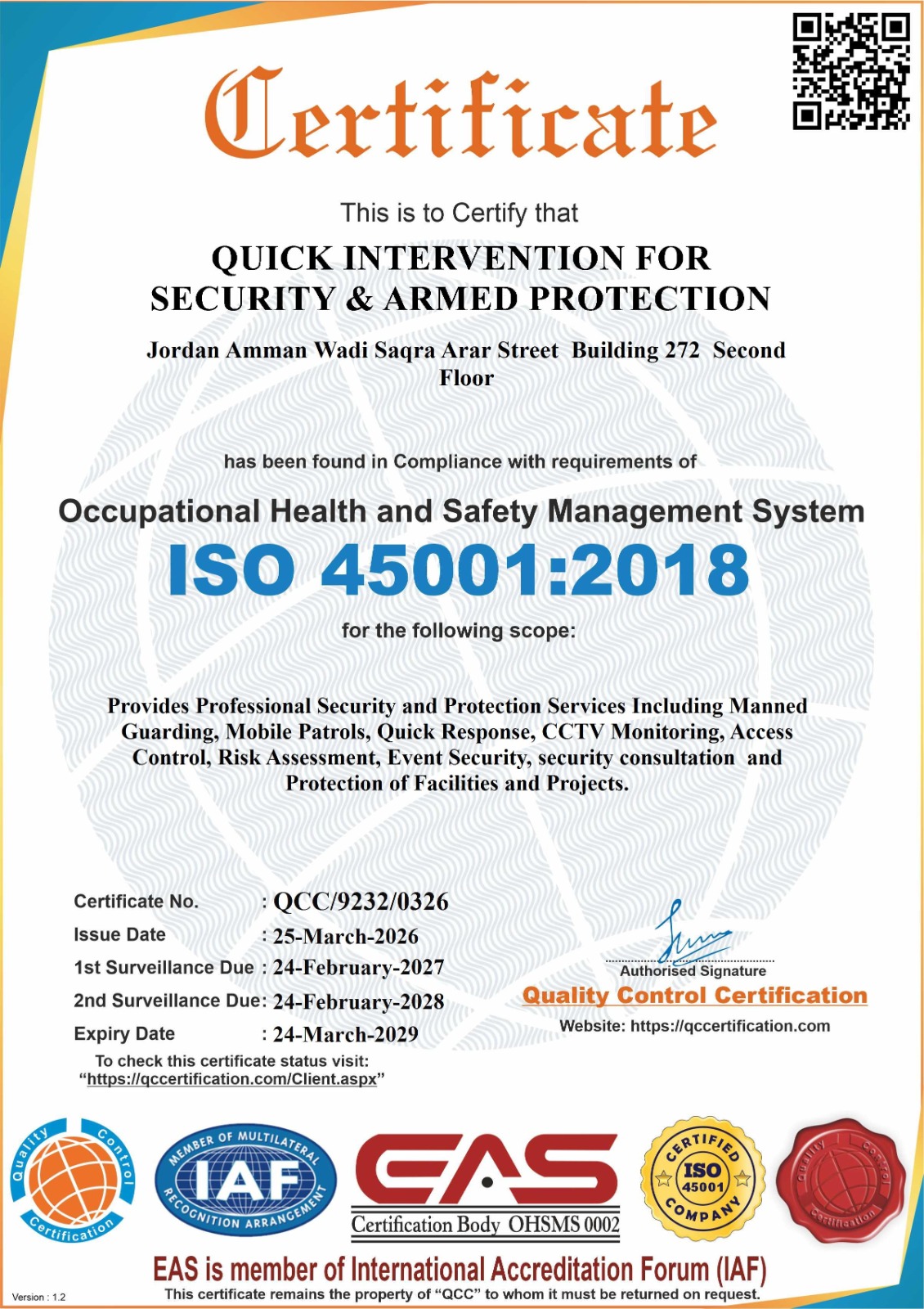 ISO 45001:2018